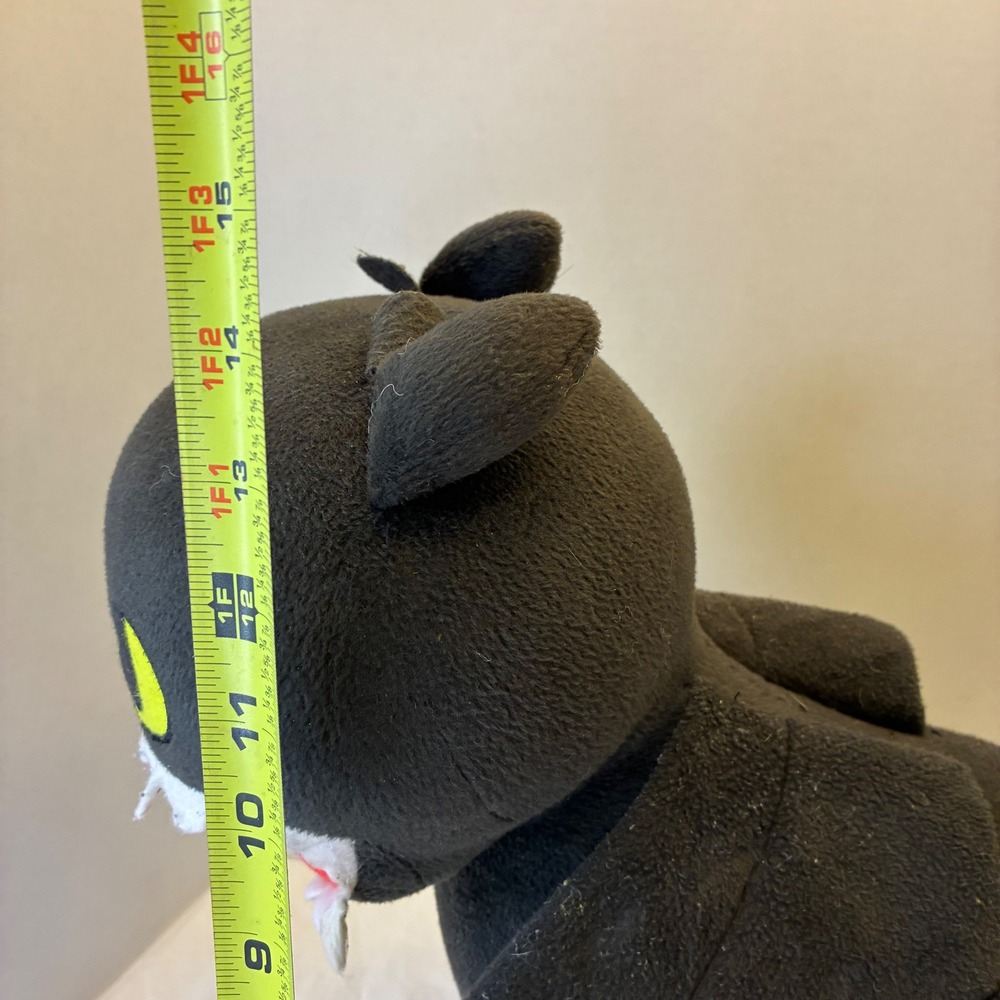 How To Train Your Dragon Toothless Plush Dreamworks 2014 Stuffed Toy Night Fury - Picture 7 of 16